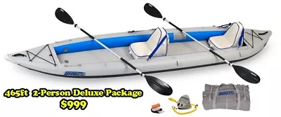 Sea Eagle 465ft FastTrack 2 Person Kayak Package: FREE S&H 3 YR WARRANTY $999 • $999