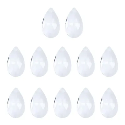 12 Piece Crystal Drops Chandelier Crystals Glass Teardrop Beads • £7.15