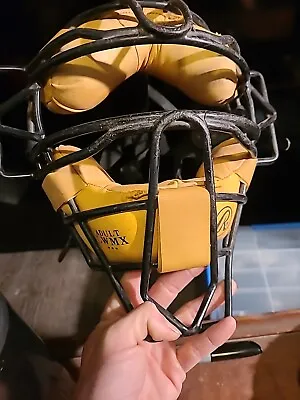 Vintage Rawlings LWMX Baseball Softball  Leather Umpire Adult Catchers Mask • $20.99