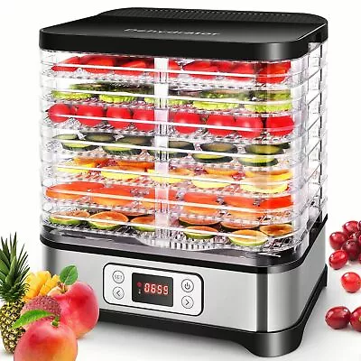 8 Tray Electric Stainless Food Dehydrator Machine Temp Control 72 Hours Timer • $63.99