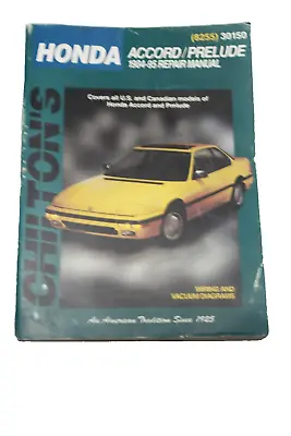 Chilton Honda Accord Prelude 1984-95 Repair Manual & Wiring Diagrams #30150 • $5.99