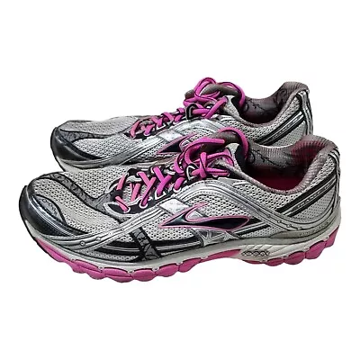 BROOKS Trance 10 Shoes Womens Silver Runners Size 9.5 US 7.5 UK 41 EUR • $55