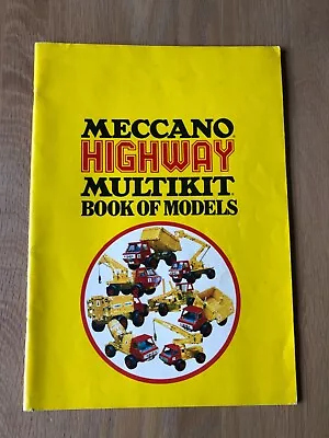 Original 1974 Meccano Highway Book Of Models Instruction Manual • £4.95