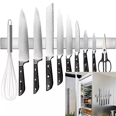 Rymmzone Magnetic Knife Holder For Refrigerator 17  Double-Sided Knife Magne... • $31.40