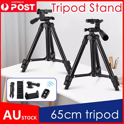 $14.20 • Buy Professional Camera Tripod Stand Mount Phone Holder For IPhone DSLR Travel AU 