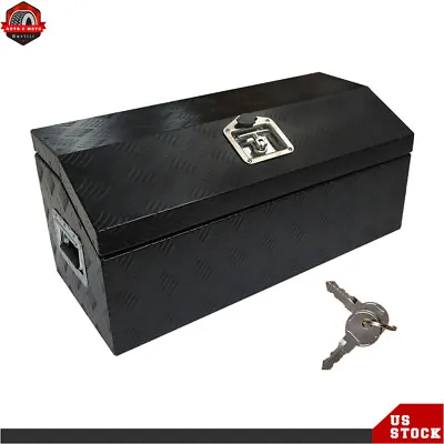 30  Aluminum Black Truck Tool Box For Pickup RV ATV Trailer Storage With Handle • $103.02