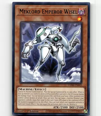 Yugioh Meklord Emperor Wisel VASM-EN049 - Valiant Smashers • $1.99