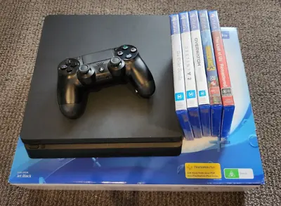 Boxed PlayStation 4 + Controller + 5 Games Bundle + Free Post • $204