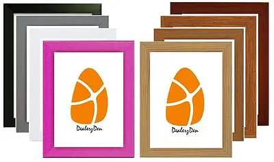 A4 A3 A2 A1 WOOD WOODEN PICTURE POSTER PHOTO FRAME 9 VARIOUS COLOURS Stand Hang • £4.99