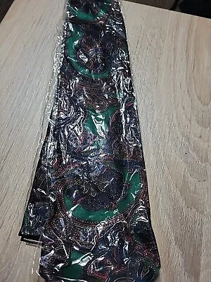 BNWT Green Paisley 100% Silk Vintage Tie • £5