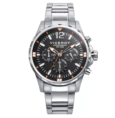 Viceroy 401245-55 With Chronograph Of Knight IN Steel • $93.95