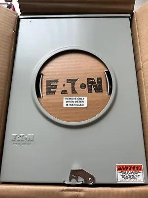 NEW Eaton UTRS213CFLCH 1 Phase 200A 600VAC OH/UG Nema3R Meter Socket Enclosure • $114.95