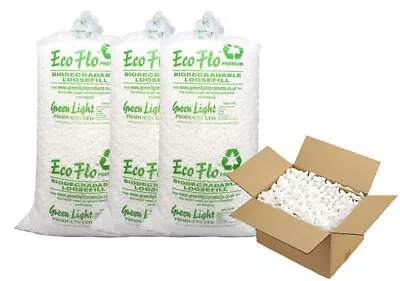 Loose Fill Void Filling Filler Bags Eco Packing Peanuts Chips Bag Biodegradable • £7.45