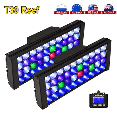 2PCS 6PCS PopBloom LED Aquarium Light Full Spectrum Coral Reef Marine Dimmable • $254.20