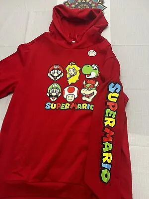 Official Nintendo Super Mario Bros Sweater Hoodie Xl Young Men’s • $19.88