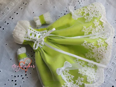 Green Fairy Dress+Sleeve Clothes For 1/6 Popovy 1/4 Puyoo 1/3 SID EID BJD Doll • $20.17