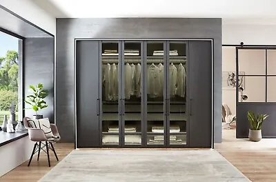 Wardrobe Cupboard Bedroom Modern German Over Bed Fitted Oak Gloss Corner Unit 6 • £995