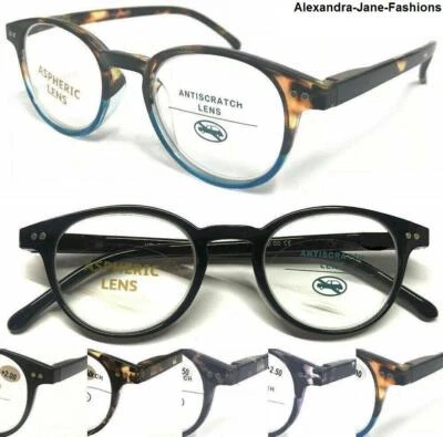 £5.89 • Buy 889 Reading Glasses Round Black Men Women Lightweight Readers +1 1.5 2 2.5 3 3.5