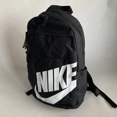 Nike Backpack 21 L Litres School Rucksack DD0559-010 Black White BNEW • £22