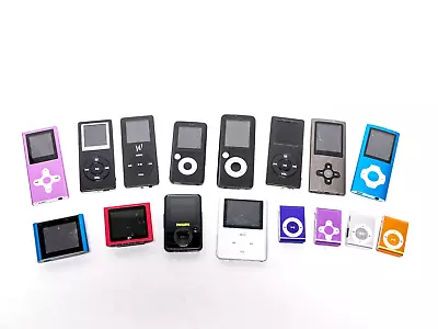 Lot Of 16 MP3 Players Philips Coby Eclipse Unbranded  - Parts/Repair • $19.99