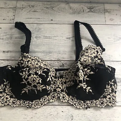 Wacoal Black Lace Bra 34B 65191 Excellent Condition • $11.99