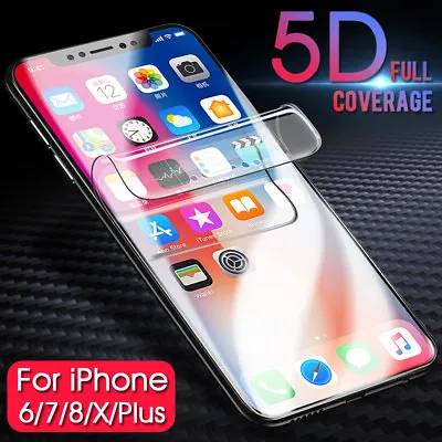 $4.99 • Buy HYDROGEL AQUA Full Cover Screen Protector For Apple IPhone X XS Max XR 8 7 Plus