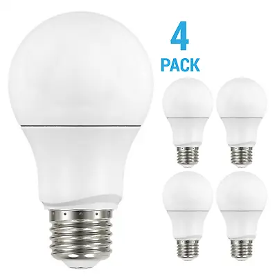 4 Pack Bulbs Satco S11415 LED 120V 9.5W 60W A19 Medium Base E26 3000k Warm White • $10.95