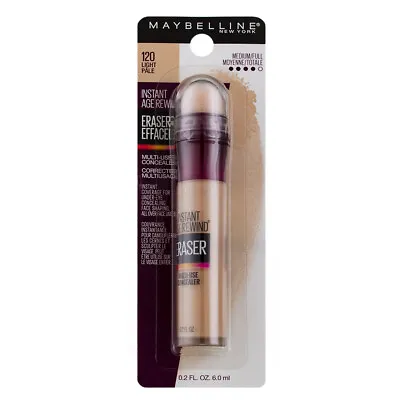 Maybelline Instant Age Rewind Eraser Dark Circles Concealer Light 120 0.2 F... • $19.58