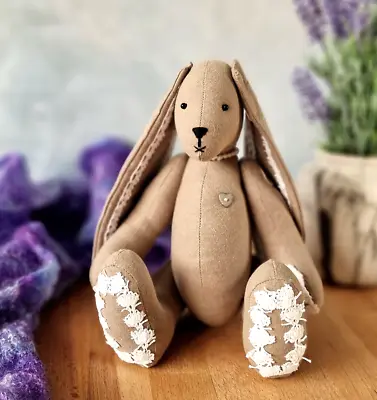 Bunny Doll Soft Toy Sewing PATTERN Vintage Style Bunny Rabbit - My Fabric Heaven • £10