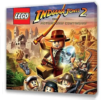 £7.49 • Buy Lego Indiana Jones II Canvas 10 X10   Framed Picture