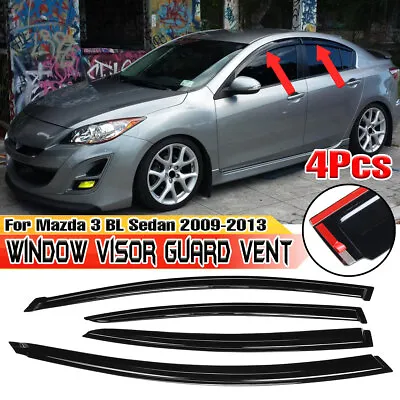 Weather Shields Weathershields Window Visors For Mazda 3 BL Sedan 2009-2013 • $42.39