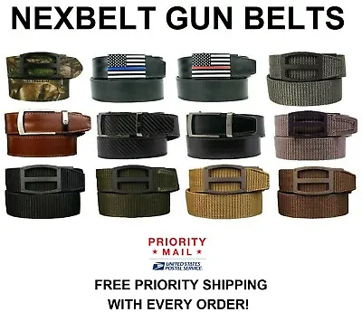 Nexbelt Precisefit Gun Belt No Holes Belt With Ratcheting System Tactical Belt • $51.99