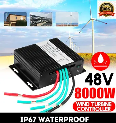 $31.94 • Buy 8000W DC 12V/24V/48V Volt Waterproof Wind Turbine Generator Charge Controller