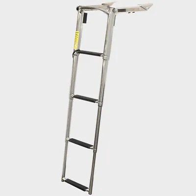 Garelick Marine Boat Telescoping Ladder 49.518 | 4 Step 43 1/2 Inch SS • $101.52