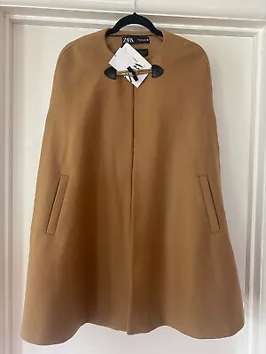 BNWT ZARA Brown Cape Size Medium..Grab A Bargain...BNWT. • $26