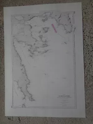 $43.93 • Buy Card Marine Of Cérigo To Piraeus Gulfs Of Nafplio And Athens 1962 Argos Hydra