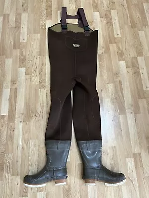 Proline Size 12 Dark Green Rubber Plain Chest Wader Waders • $49.99