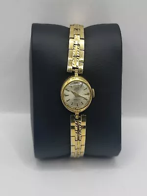 Vintage Uno 21 Jewels Incabloc Gold Plated Wristwatch Untested For Parts 16.4mm • £14.99