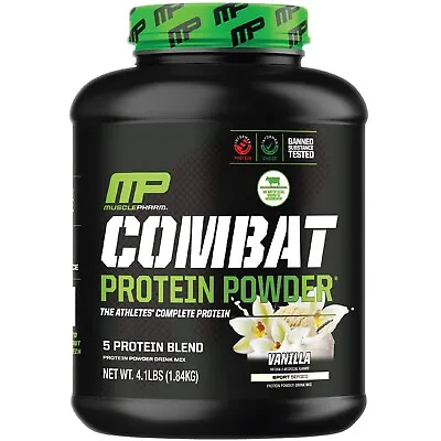 MusclePharm Combat Protein Powder  - 4 Lb 52 Servings Vanilla • $69.99