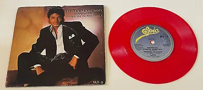 1982 Michael Jackson 45 - Wanna Be Startin’ Somethin’ Red Vinyl PS VG/VG++ • $12