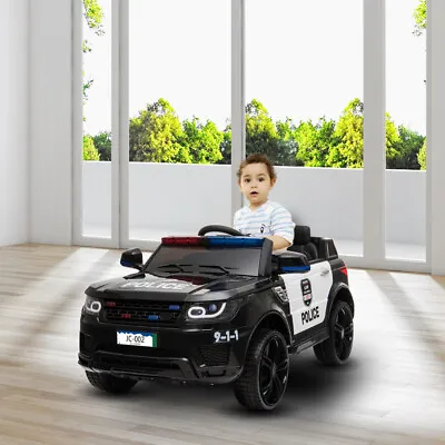 $235.40 • Buy 12V Kids Police Ride On Car Electric Cars 2.4G Remote Control LED Flash Light U1