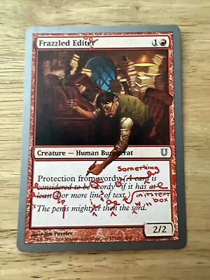 Mtg - Frazzled Editor - Unhinged - Lp • £1.25