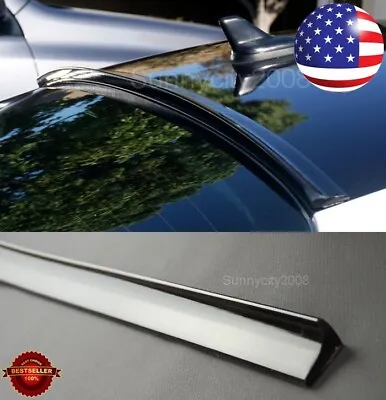 47  Semi Gloss Black Rear Flexy Window Roof Trunk Spoiler Lip For  Mitsubishi • $30.99