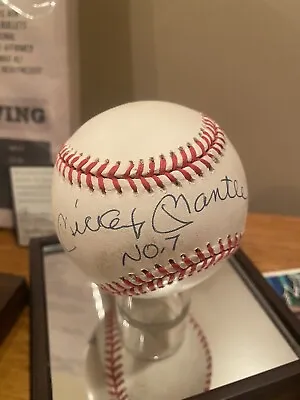 UDA Mickey Mantle NO.7 Signed OAL Baseball Upper Deck COA Authentic • $1700