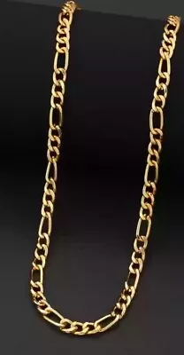 10K Solid Yellow Gold Figaro Necklace Chain 6mm 20”Polished Link Men Women • $1259