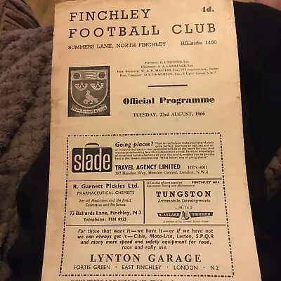 Finchley V Edgware 1966/67 AL • £3.49