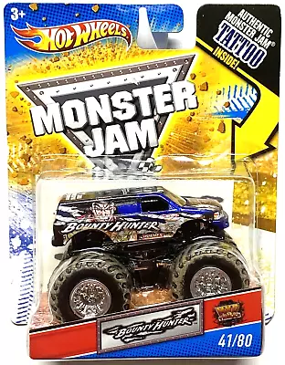 Hot Wheels 2011 Monster Jam 1/64 BOUNTY HUNTER #41/80 Mud Trucks TATTOO INSIDE • $29.98