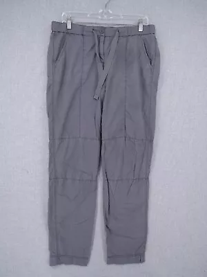 J. Crew Pants Womens Size 4 City Fit Gray Lightweight Drawstring Stretch • $19.99