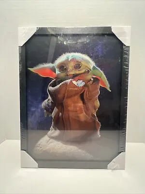Star Wars Baby Yoda 3D Holographic Lenticular Poster Grogu Framed • $28.95