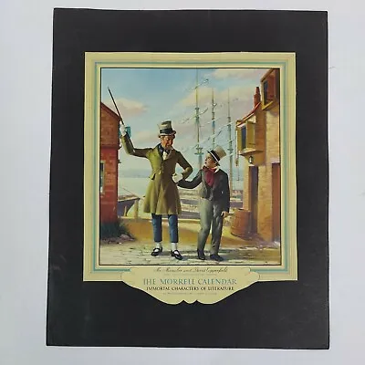 VTG 1937 Cutout Morrel Calendar Immortal Characters Of Literature Mr Micawber &. • $34.99